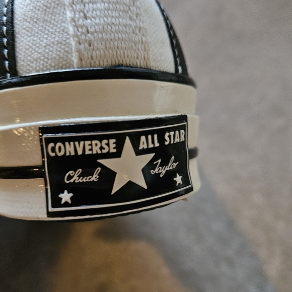 Converse Low Top Chuck Taylor All Star Black and White Stripes Women's Size 9.5 - Picture 9 of 10